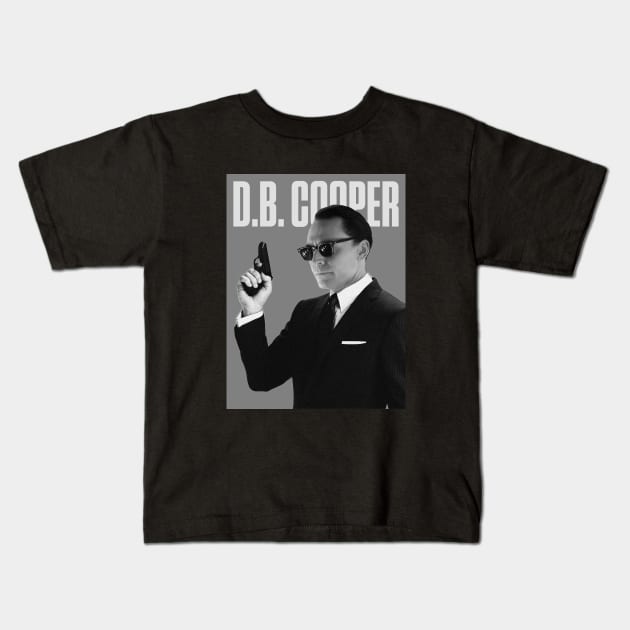 DB Cooper Kids T-Shirt by overweared